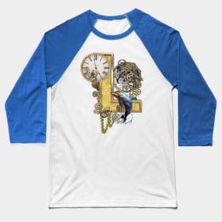 Steampunk-Birthday-Capital- Letter L Sculpture Baseball T-Shirt